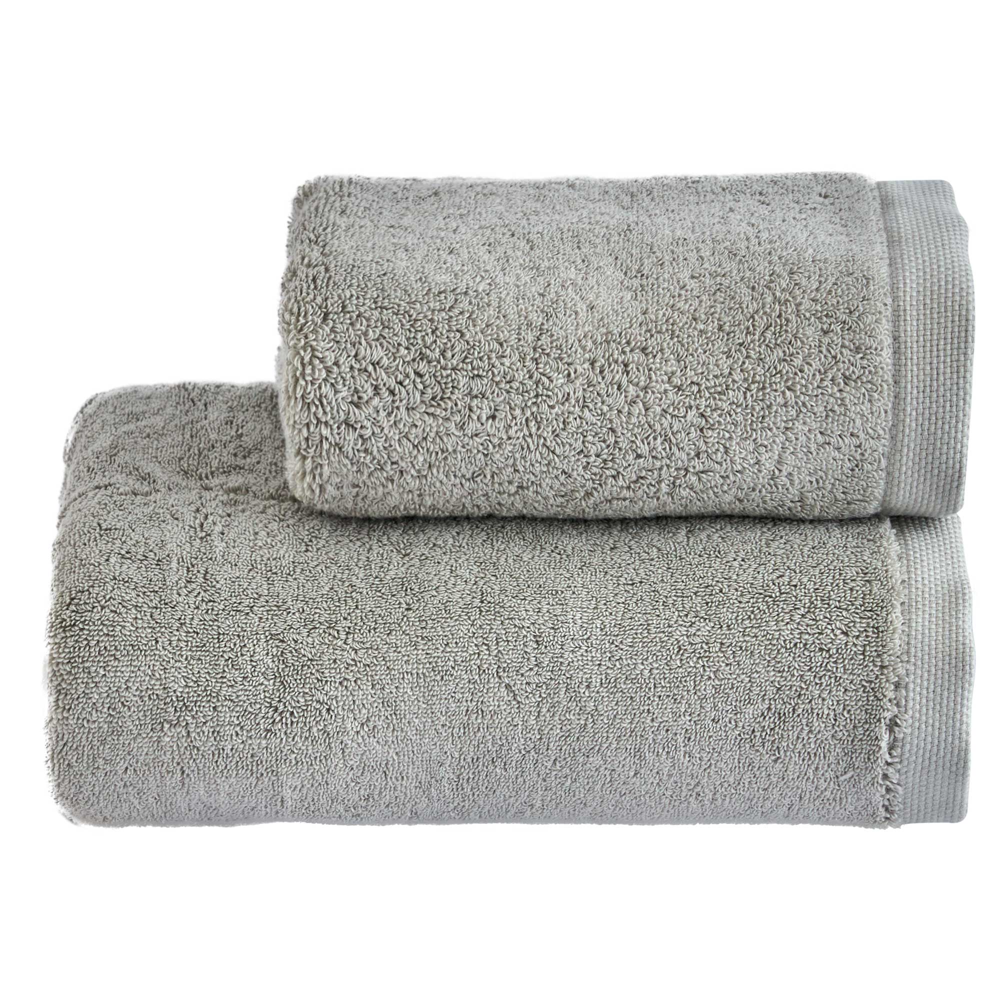 Set Asciugamani Super Soft ABBRACCIO Bagno Moreali Tessile Casa 60 x 100 / 40 x 60 Grigio