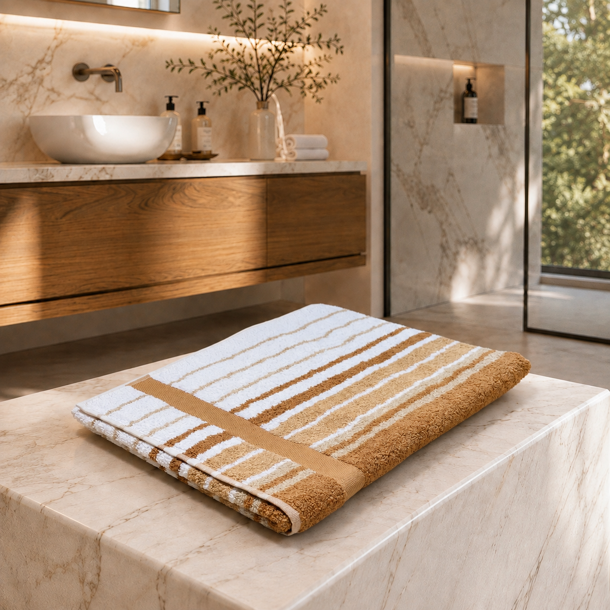 Asciugamano MAXI Cotone Americano Tinto Filo Bagno Moreali Tessile Casa