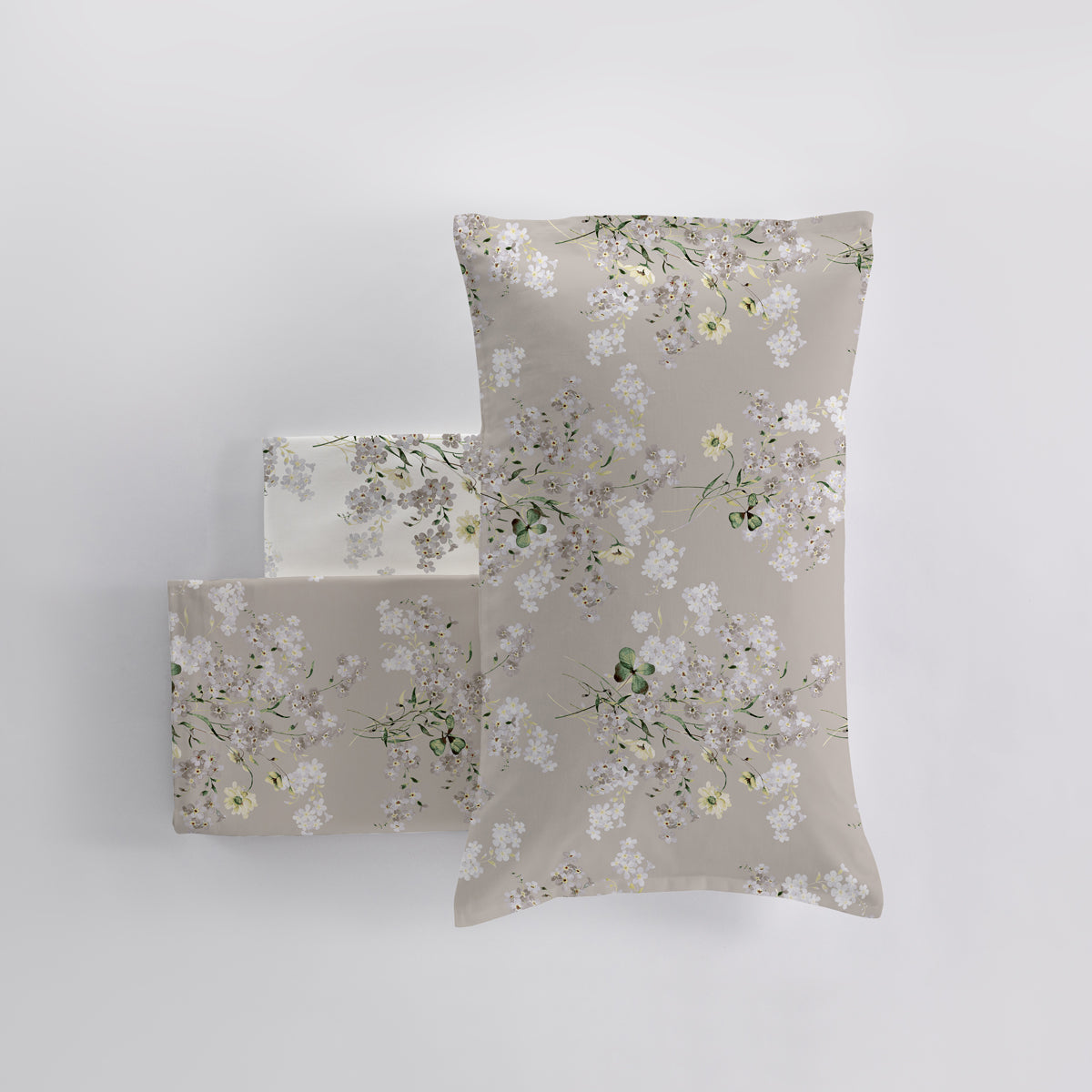 Completo Lenzuola CALDO COTONE 2620 Letto Cogal Matrimoniale Silver Grey