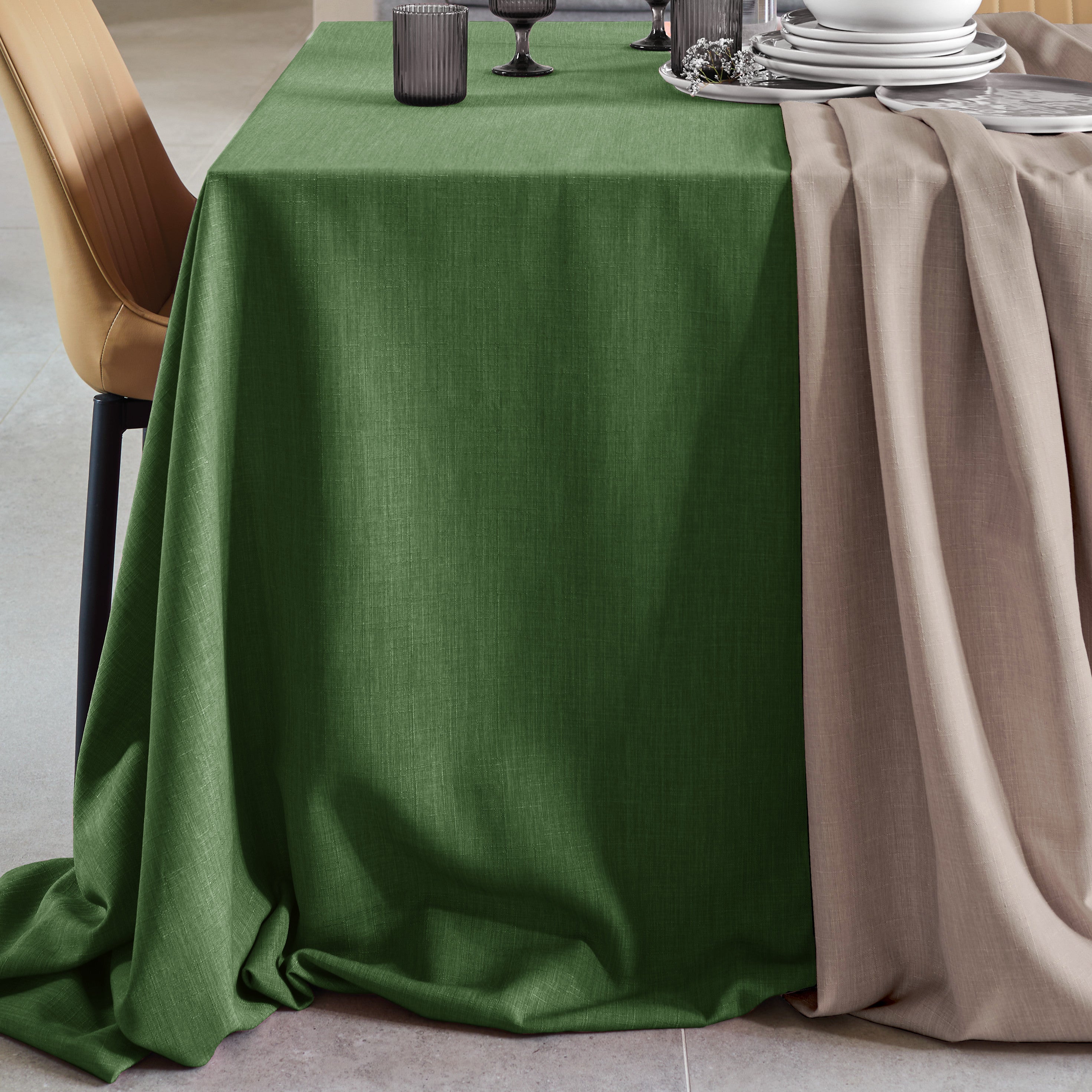 Tovaglia Antimacchia NO-STRESS Cucina Moreali Tessile Casa Runner 45x150 Verde