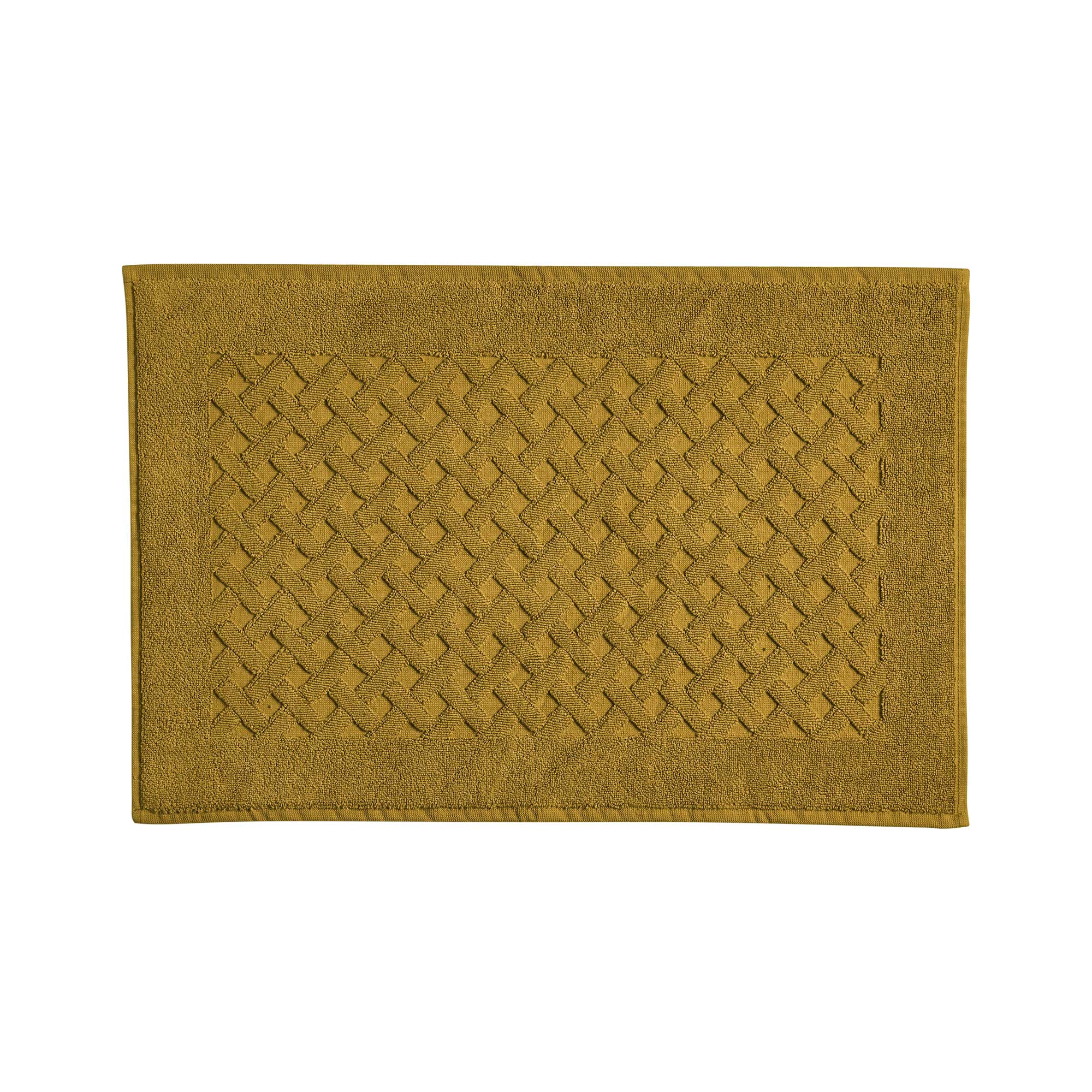Scendidoccia in Spugna Intrecciata CAREZZA Bagno Moreali Tessile Casa 40 x 60 Ocra
