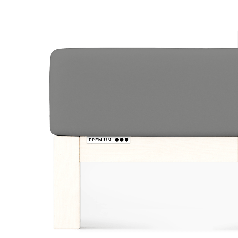Sotto con Angoli in Jersey PREMIUM Letto Moreali Tessile Casa L - Matrimoniale/Francese | da 140x190 a 160x220 Grigio 128