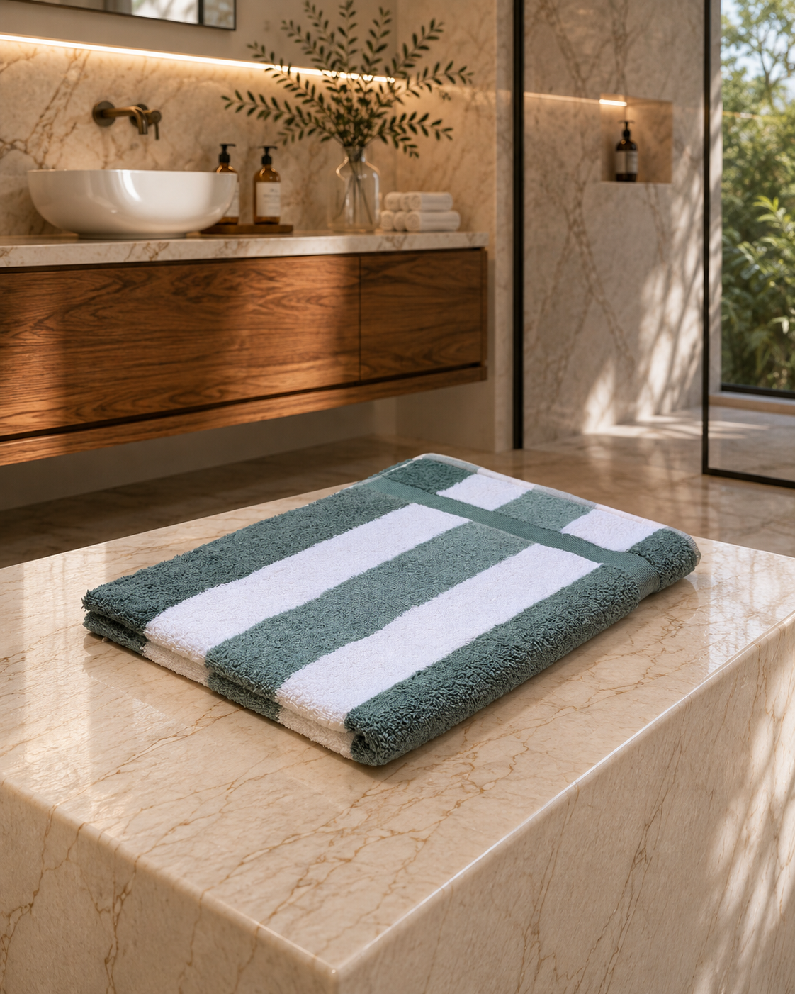 Asciugamano MAXI Cotone Americano Tinto Filo VANCOUVER Bagno Moreali Tessile Casa