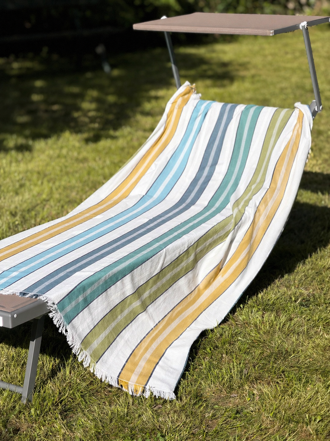 Telo Mare Spugna/Cotone CINQUE TERRE Blu Bagno Moreali Tessile Casa 100 x 180 Multicolor