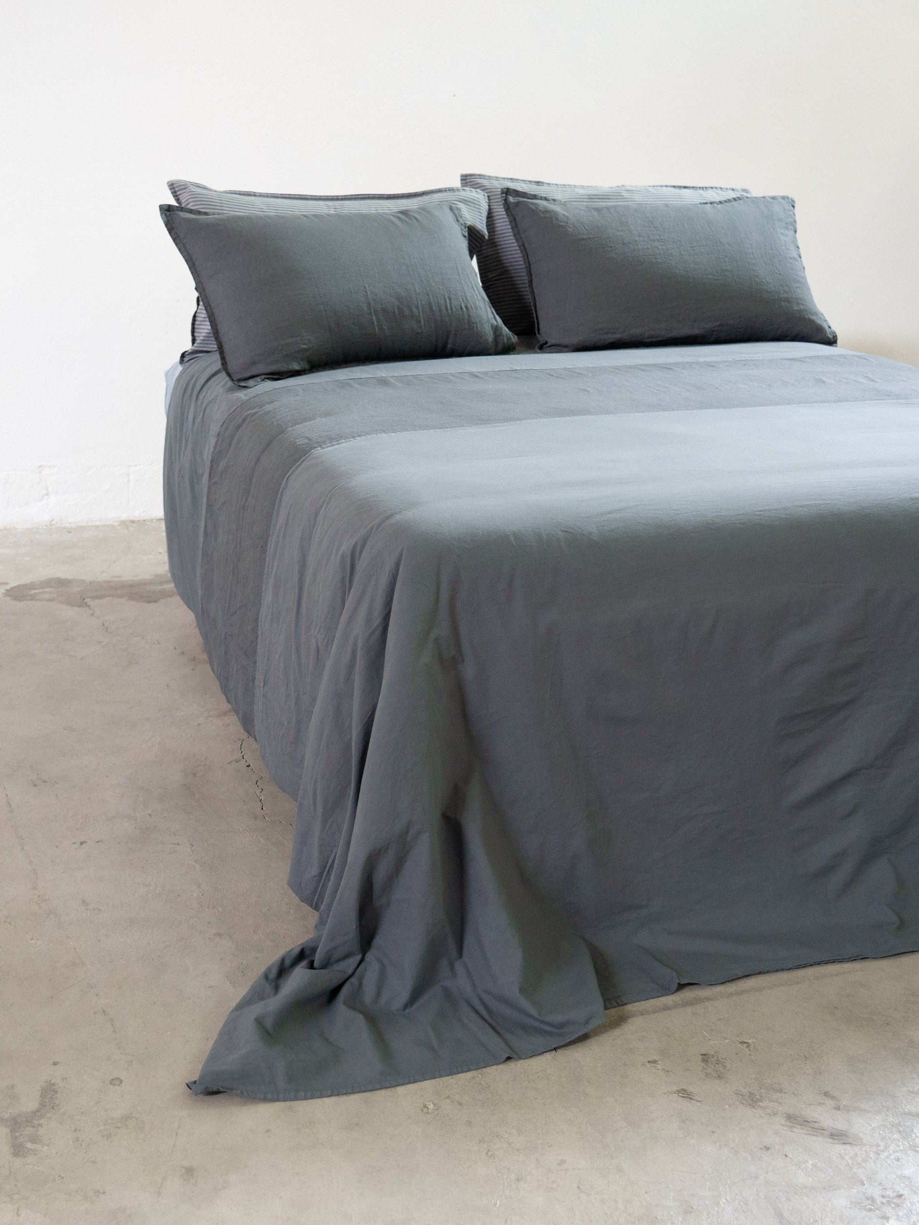 Parure Copripiumino No-Stiro Lino/Cotone NIRANO Letto Moreali Tessile Casa