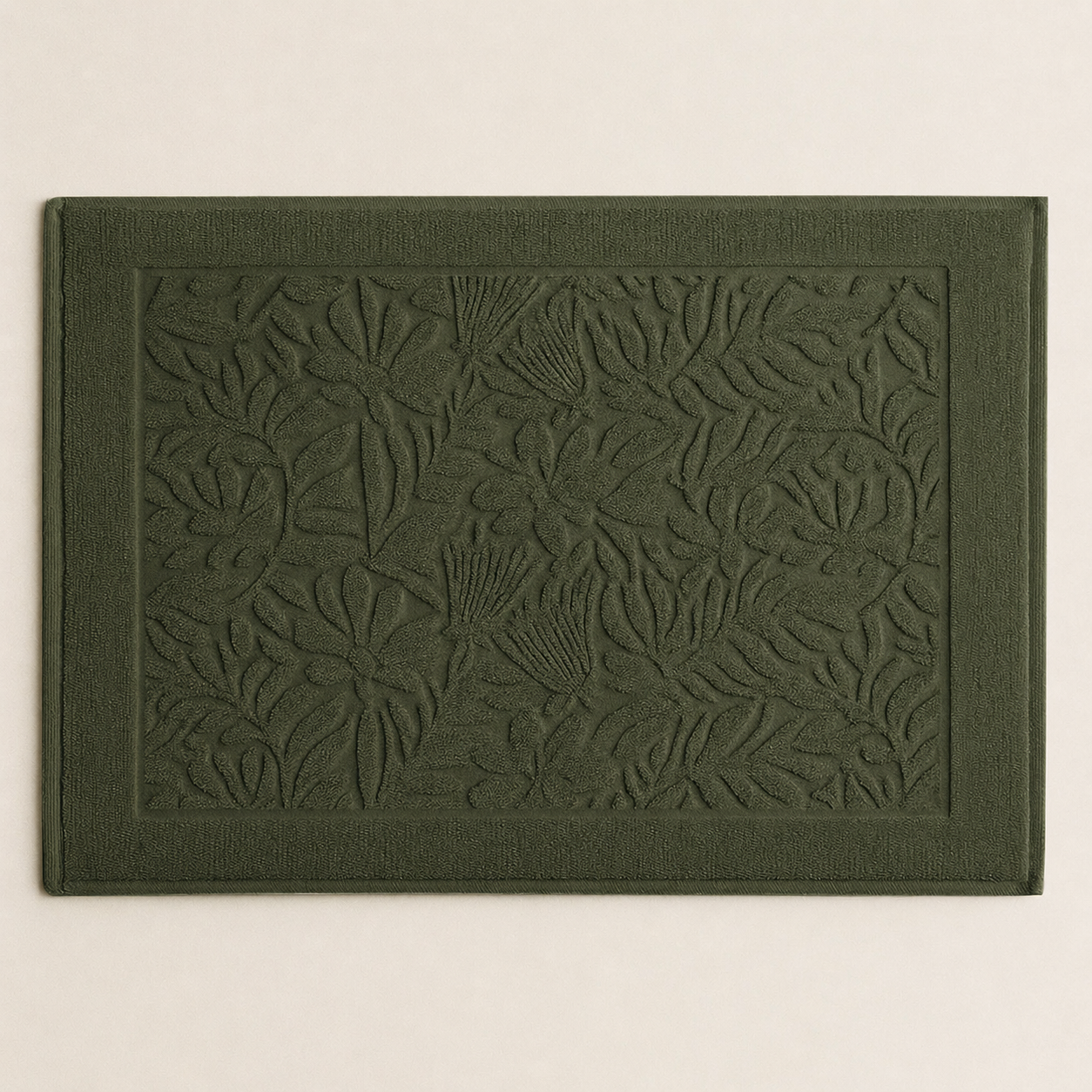Tappeto Jacquard Tinto Capo FLOWERS Bagno Moreali Tessile Casa 60 x 90 Eden