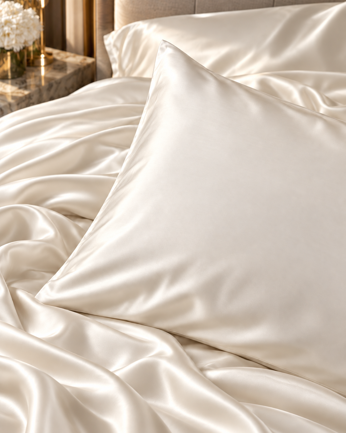 Federa in Seta Pura SUA MAESTÀ Letto Moreali Tessile Casa 50 x 80 cm Seta