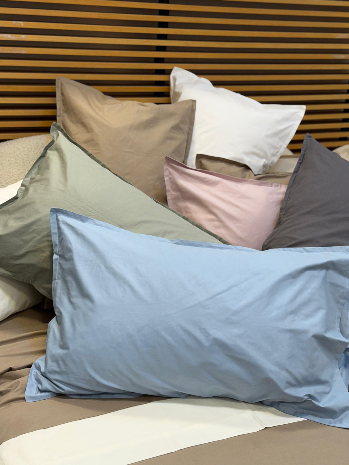 POPUP - Coppia di Federe Percalle 200TC Eterno Letto Moreali Tessile Casa