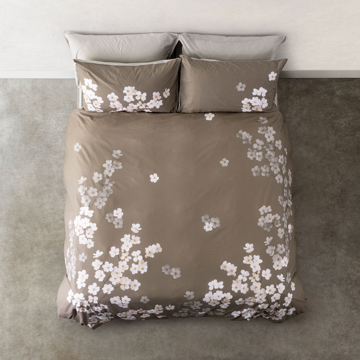 Parure Copripiumino Madapolam FLOWER POWER 2668 Letto Cogal Matrimoniale Lino