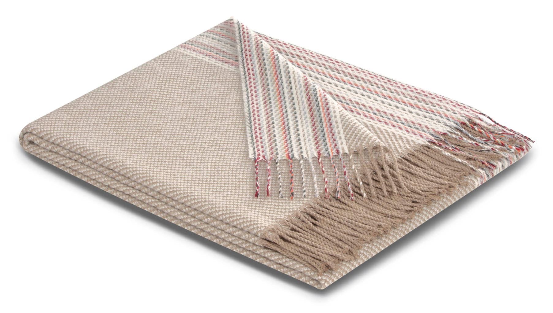 Plaid Sfrangiato Essence Natural Made in Italy Soggiorno Borbo