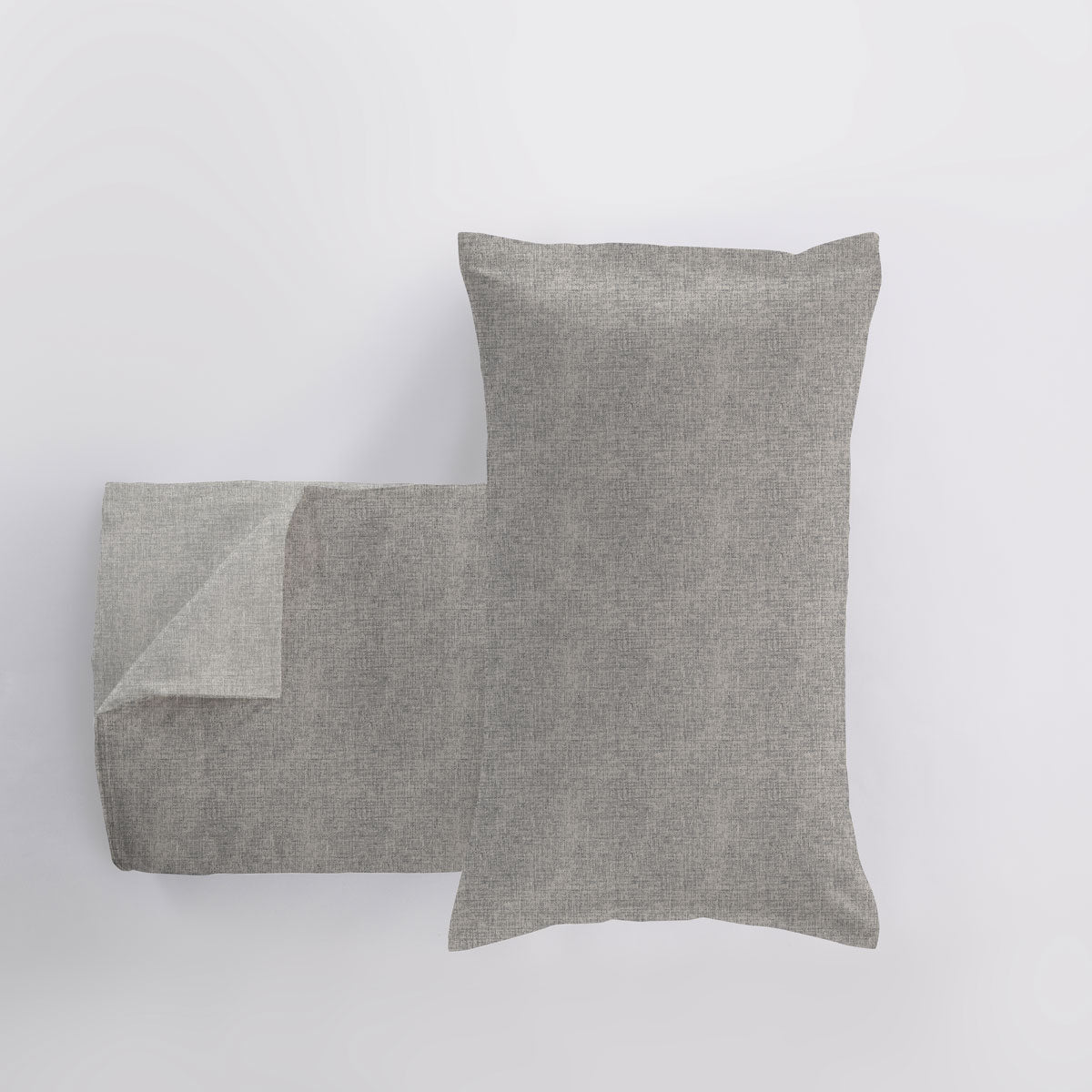 Parure Copripiumino Double CALDO COTONE 2627 Letto Cogal Matrimoniale Silver Grey