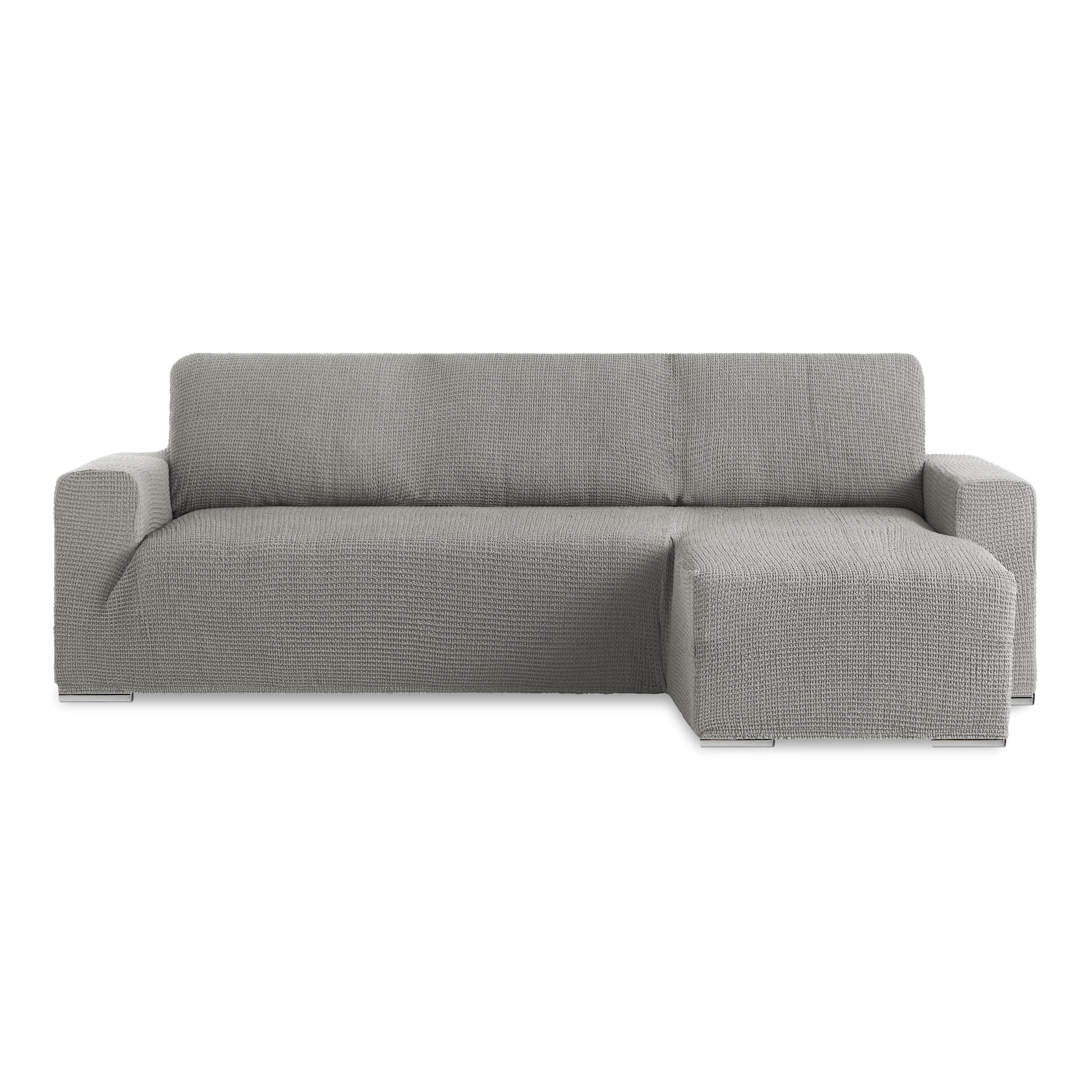 Copridivano Chaise Longue Bracciolo Corto Soggiorno Belmarti Destra Grigio