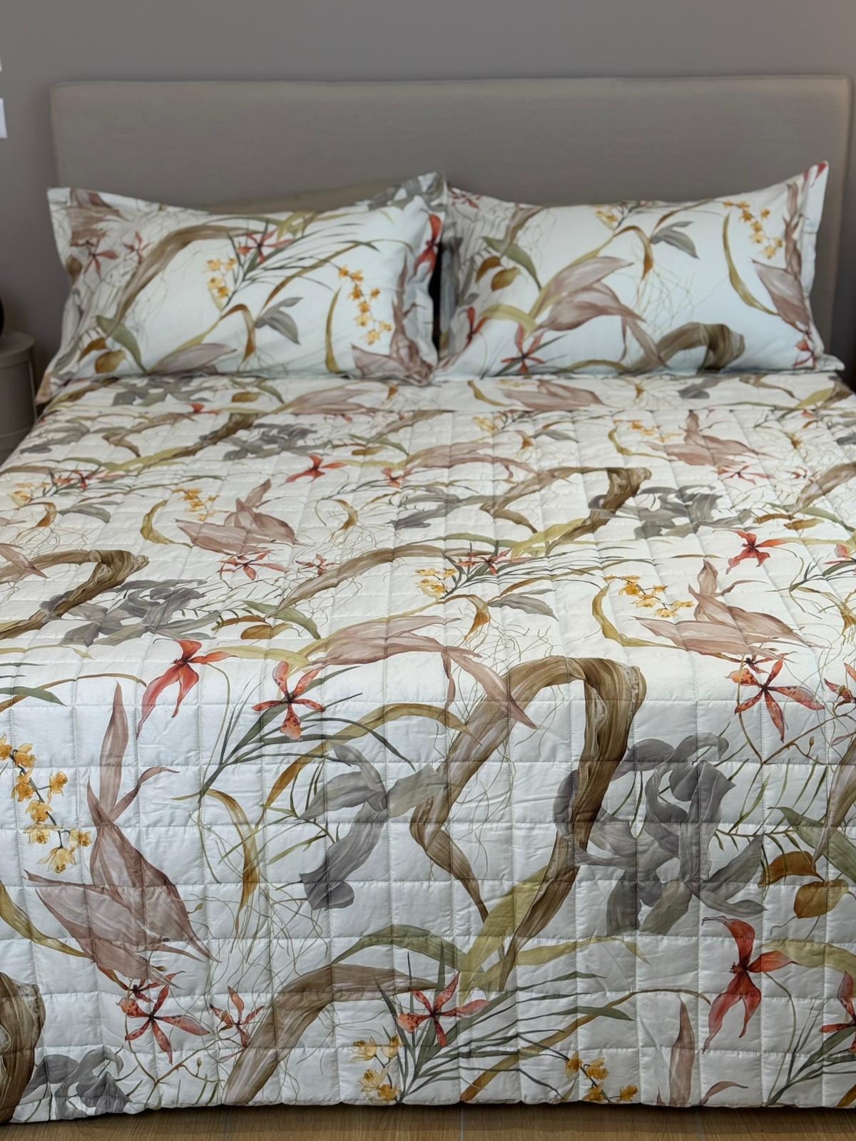 Trapuntino in Raso 300TC Stampa Digitale PREZIOSA Letto Reevèr Matrimoniale Duna