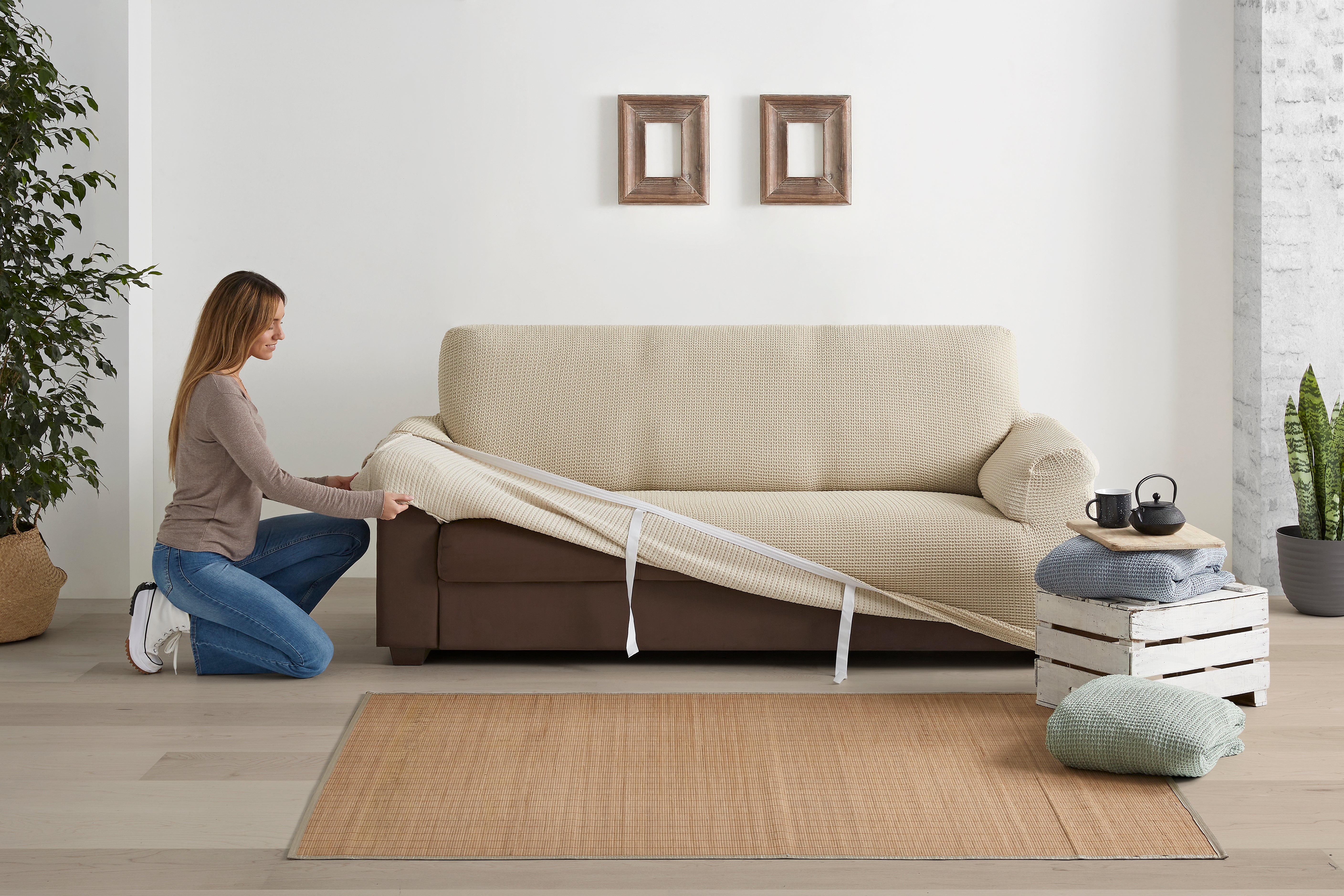 Copridivano Nido D'Ape Multi-Stretch Soggiorno Belmarti