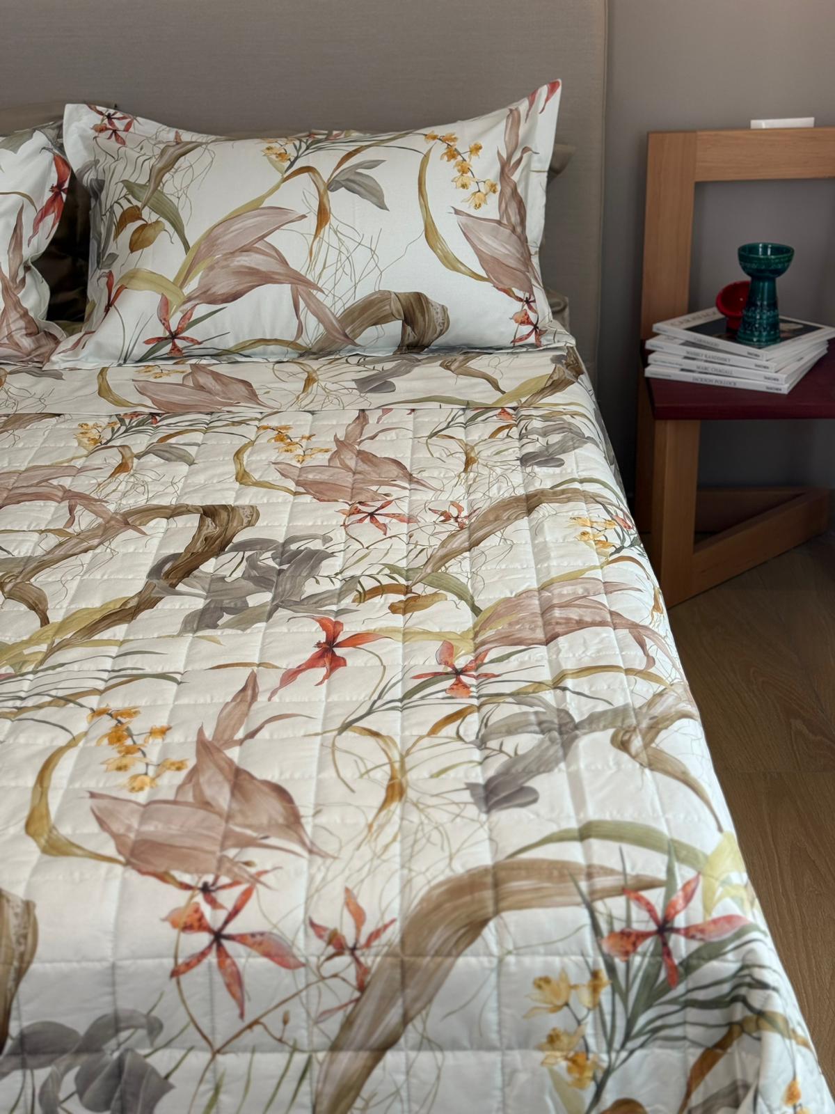 Trapuntino in Raso 300TC Stampa Digitale PREZIOSA Letto Reevèr
