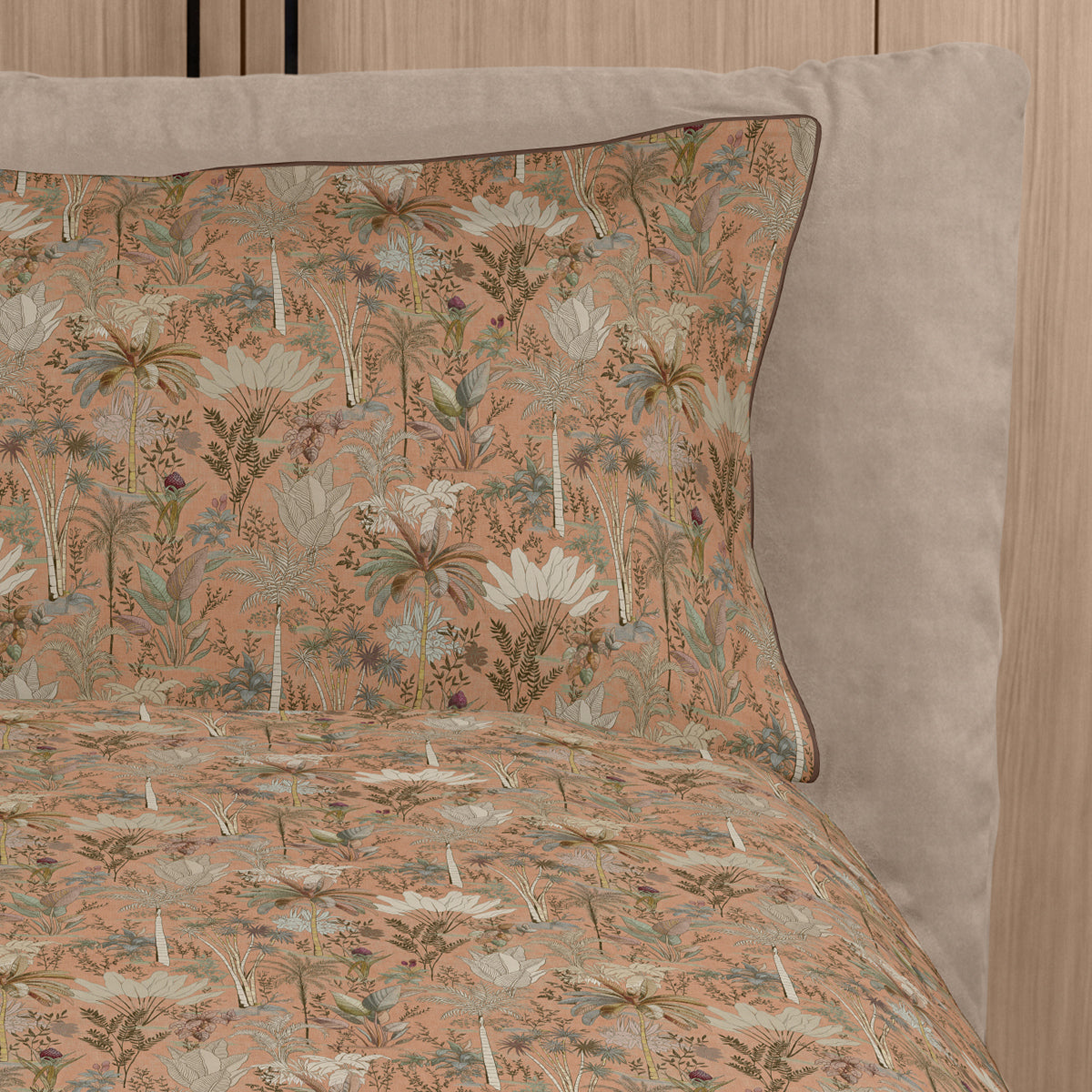 Parure Copripiumino Raso 300 Fili DRAA Letto Fazzini