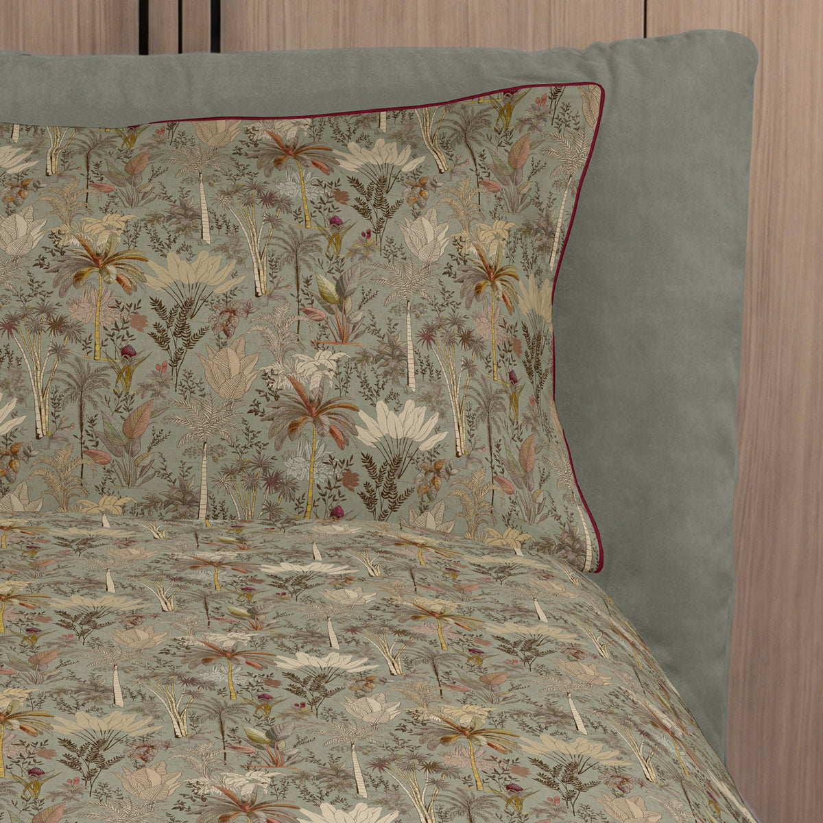 Parure Copripiumino Raso 300 Fili DRAA Letto Fazzini