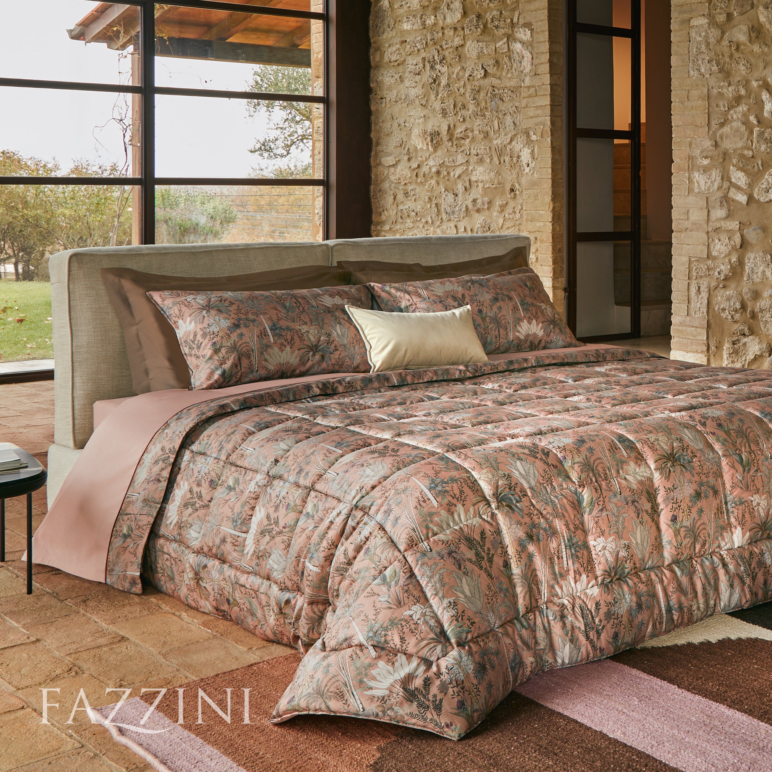 Trapunta Raso 300 Fili DRAA Letto Fazzini