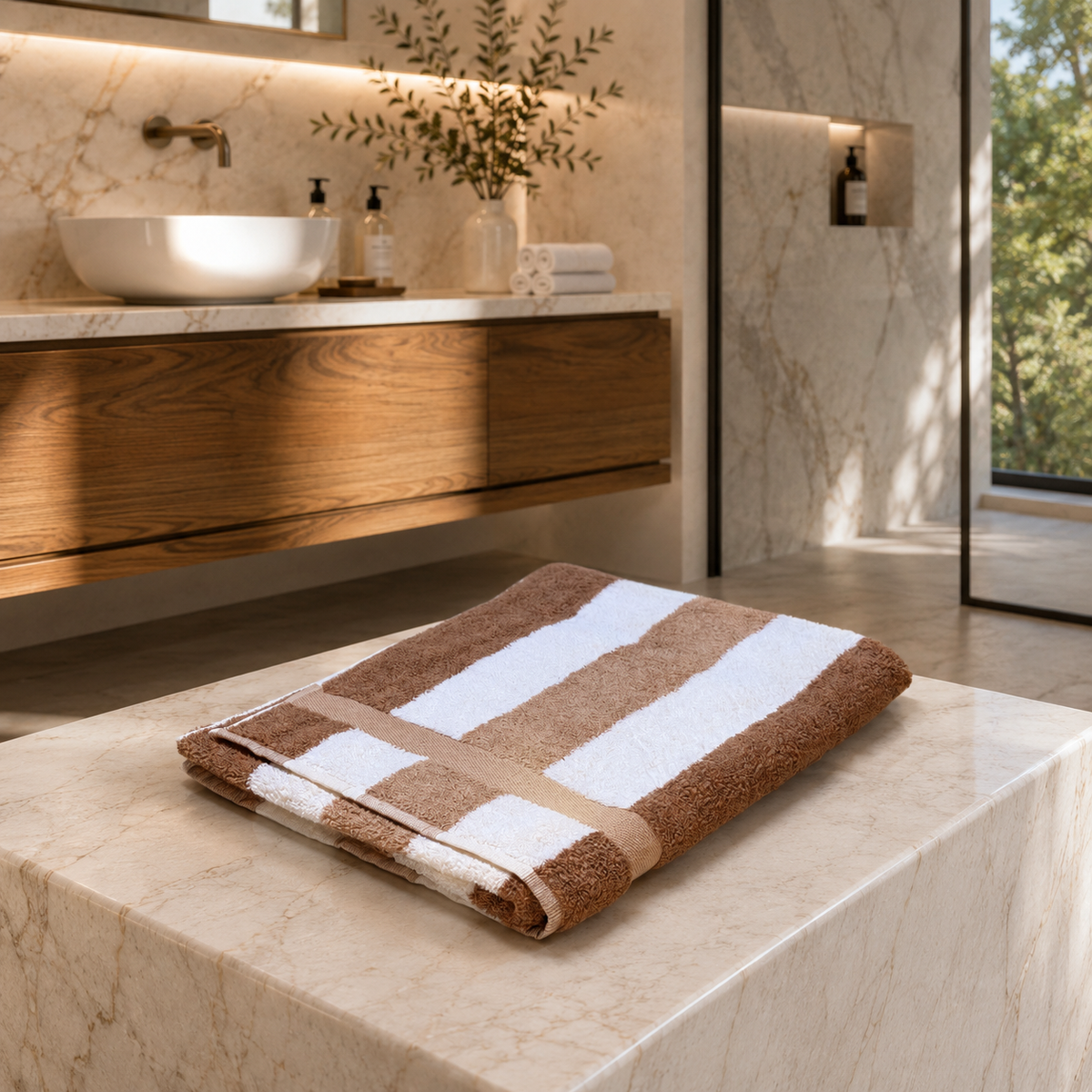 Asciugamano MAXI Cotone Americano Tinto Filo VANCOUVER Bagno Moreali Tessile Casa