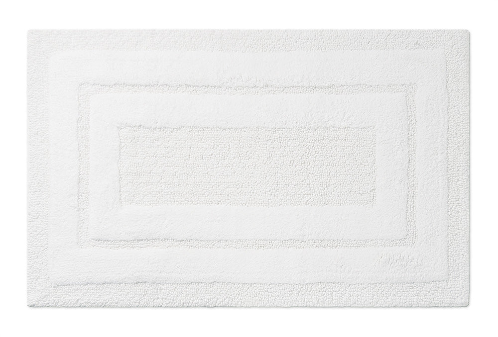 Tappeto Bagno Tinta Unita BOURDON Bagno Home Philosophy 50 x 50 Bianco