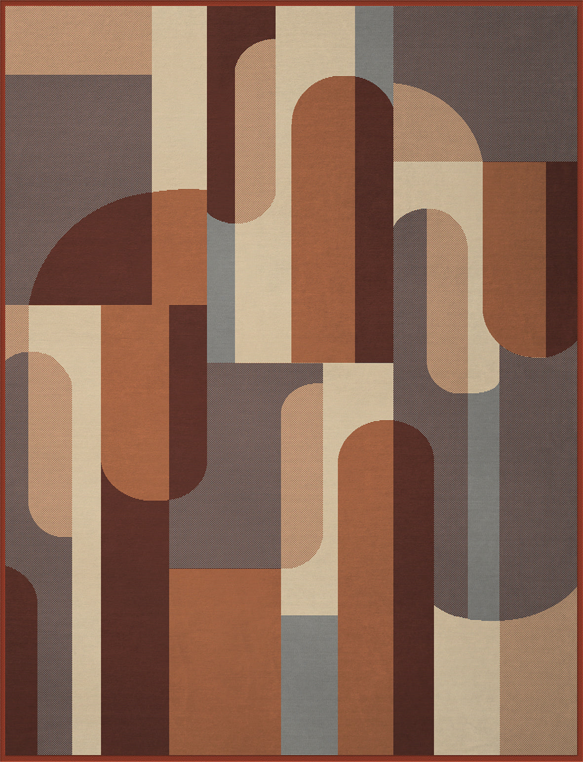 Plaid Caldo Cotone Echo Terra Soggiorno Borbo 150 x 200 Terra