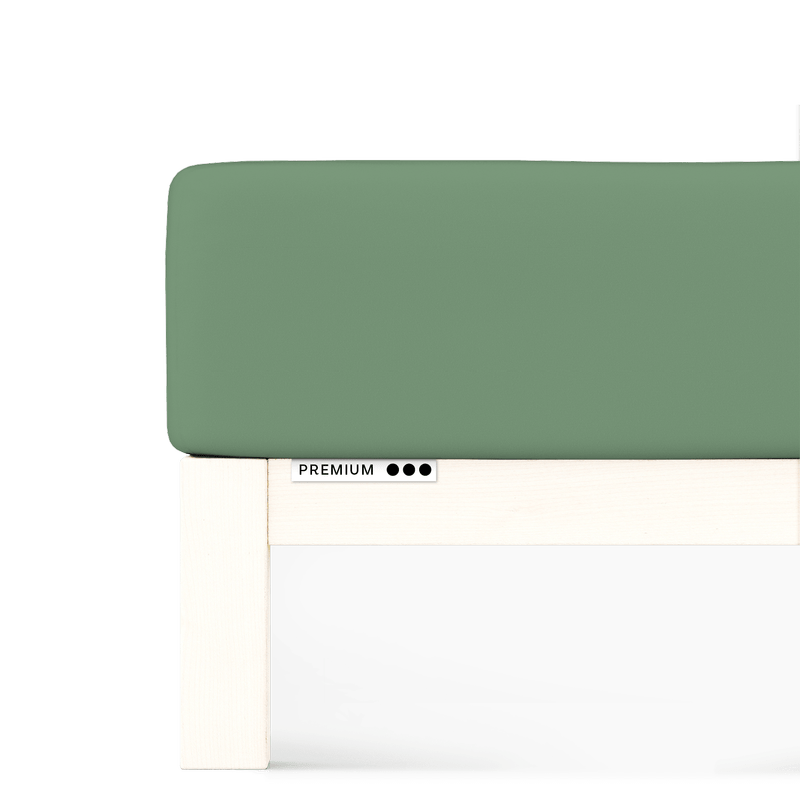 Sotto con Angoli in Jersey PREMIUM Letto Moreali Tessile Casa L - Matrimoniale/Francese | da 140x190 a 160x220 Verde 665