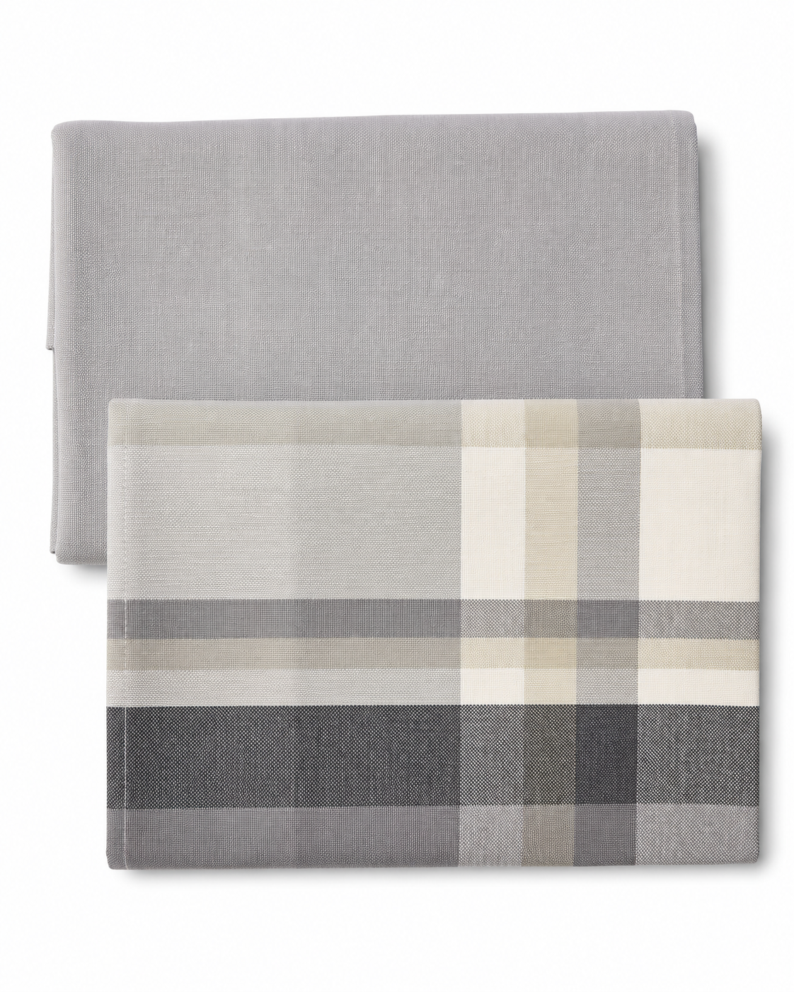 Set 2 Canovacci Tinto Filo EDWARD + Grigio Cucina Bossi x Moreali 50 x 70 cm Tinto Filo