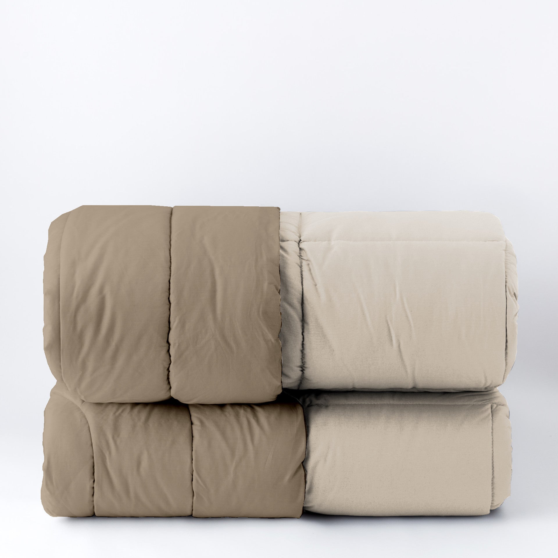 Trapunta CALDA 350g Passepartout Letto Riviera Singolo 180 x 270 Marron Glacè