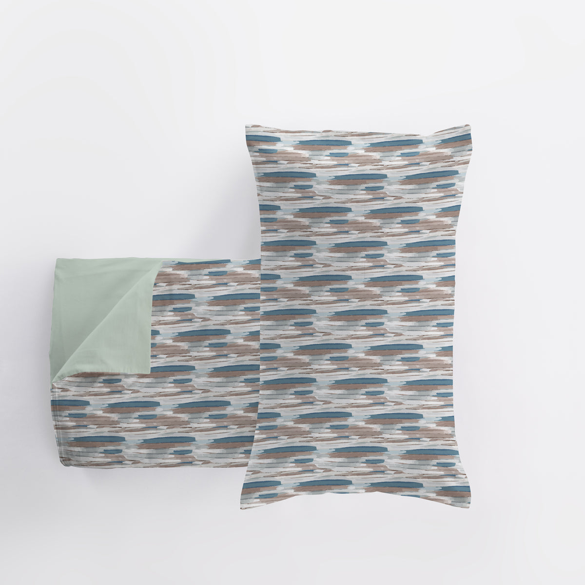 Completo Lenzuola Caldo Cotone 2502 Letto Cogal Matrimoniale Verde Cedro
