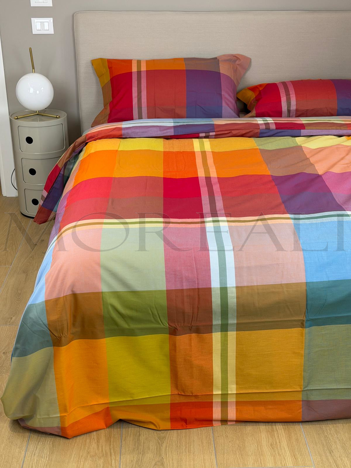 Parure Copripiumino Tinto Filo BOSSI Parrot Letto Bossi Matrimoniale Tinto Filo