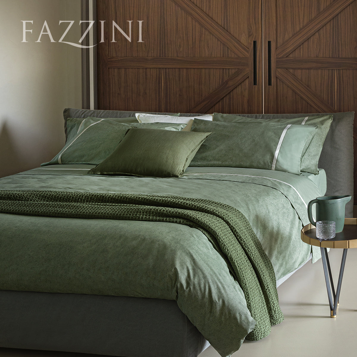 Completo Lenzuola Percalle GALUCHAT Letto Fazzini