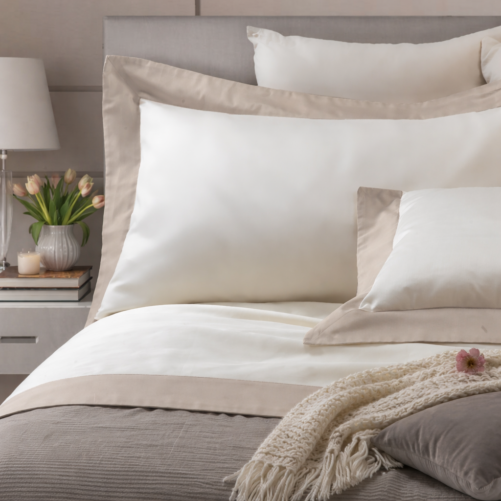 Parure Lenzuola Bordo Raso LUXURY Letto Moreali Tessile Casa Matrimoniale Corda