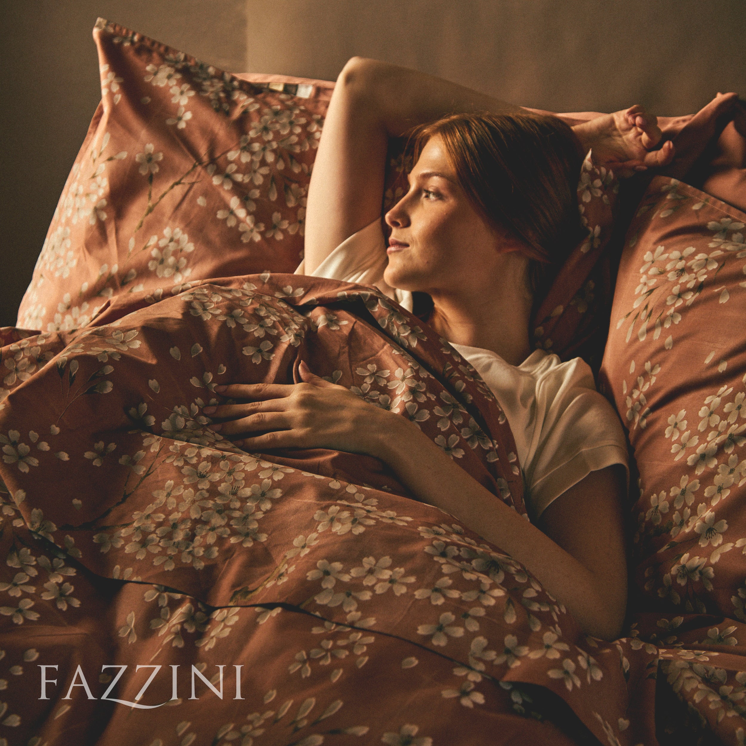 Parure Copripiumino Percalle KIMONO Letto Fazzini