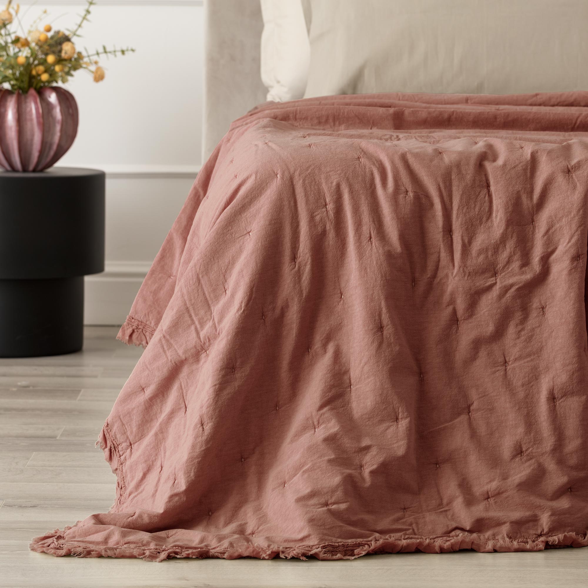 Trapuntino Cotone Stone Washed FERNANDA Letto Riviera