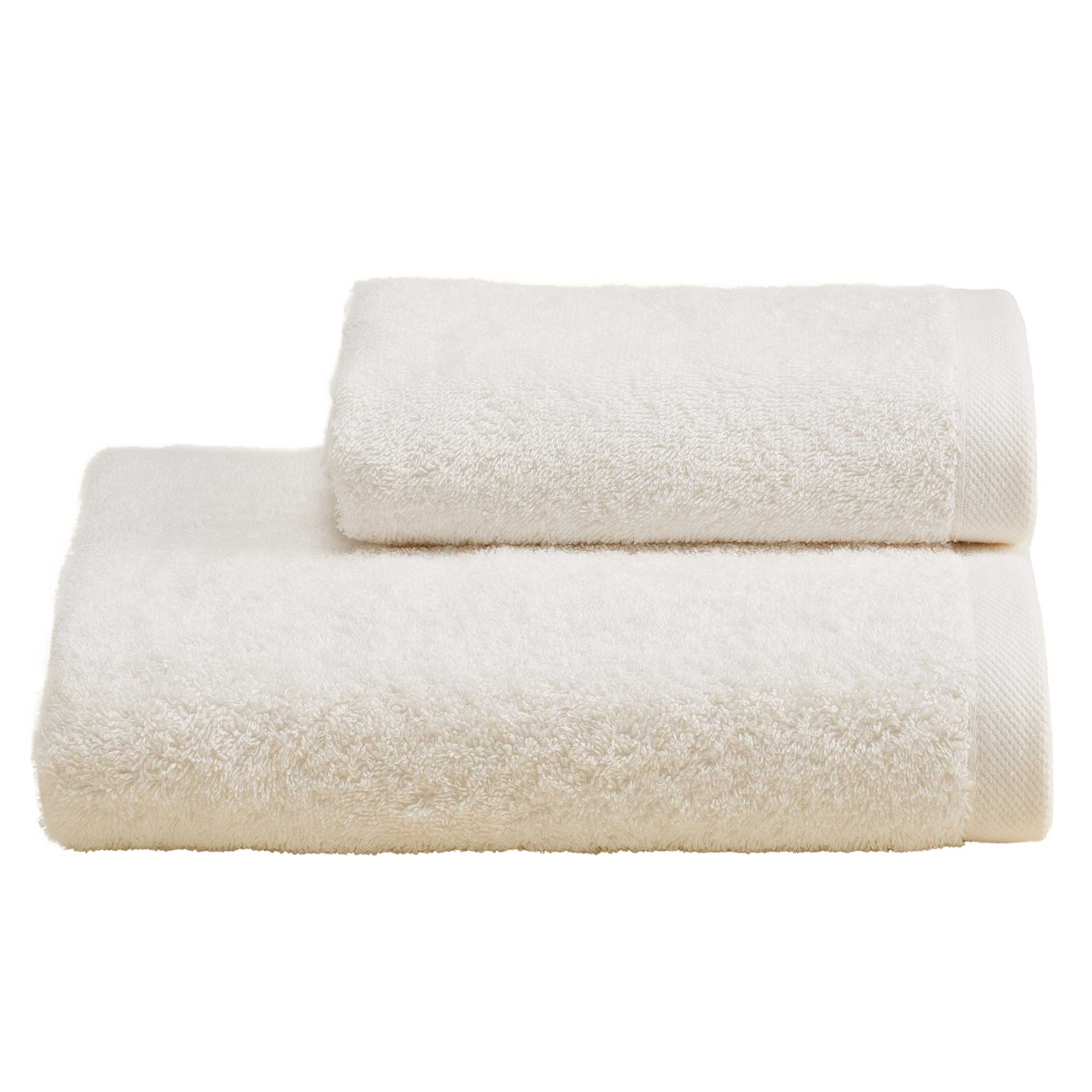 Set Asciugamani Soft CAREZZA Bagno Moreali Tessile Casa 60 x 110 / 40 x 60 Avorio