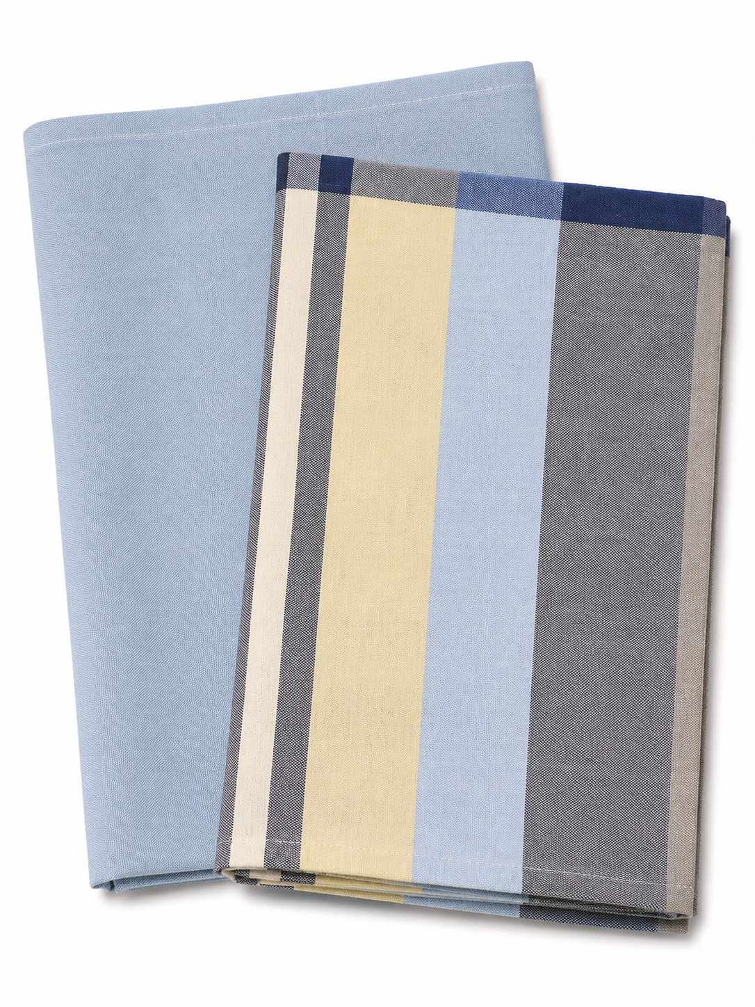 Set 2 Canovacci Tinto Filo ALFRED + Azzurro Polvere Cucina Bossi x Moreali 50 x 70 cm Tinto Filo