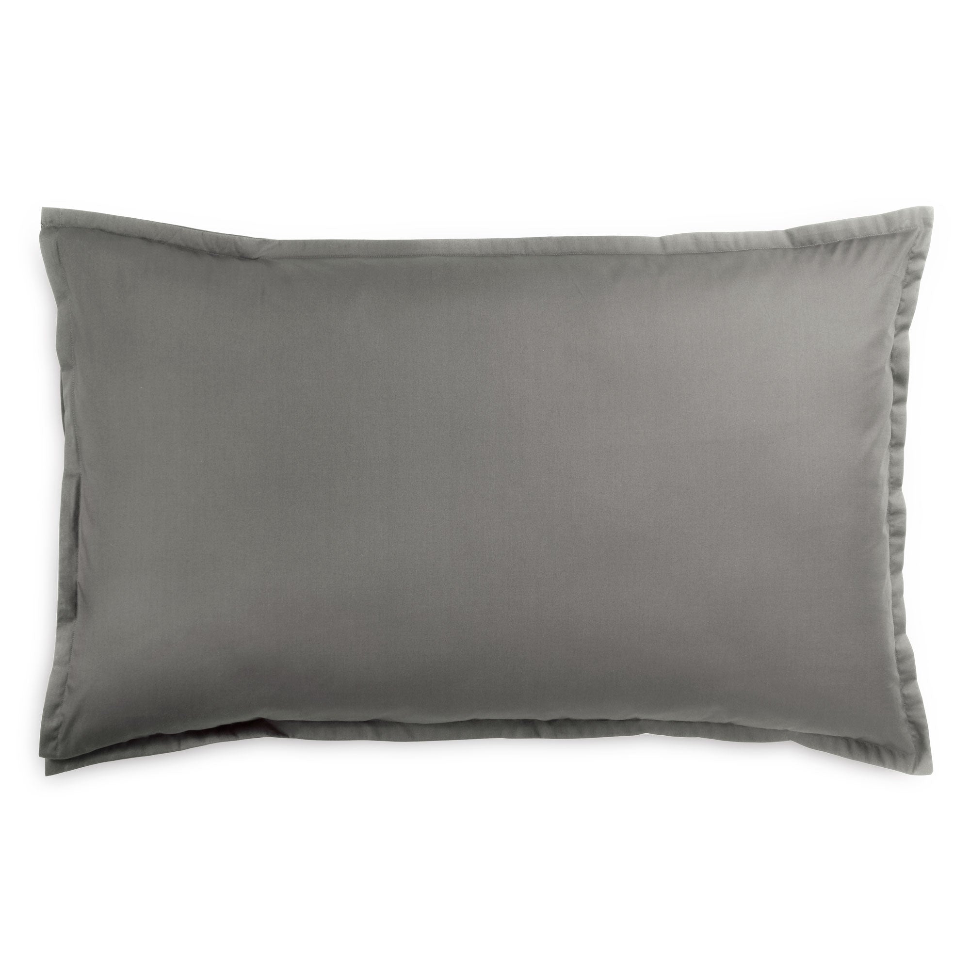 Coppia di Federe Percalle 200TC Eterno Letto Moreali Tessile Casa 50 x 80 cm Antracite