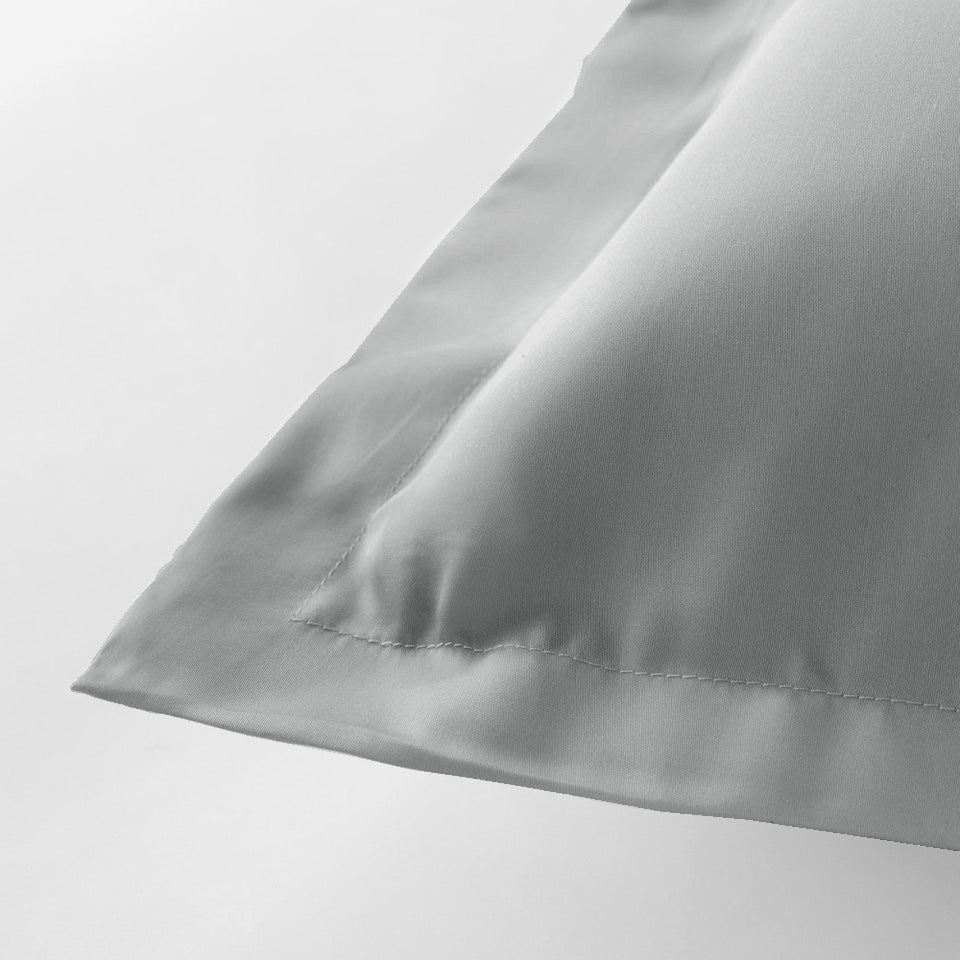 Coppia di Federe Effetto SETA Tencel Letto Moreali Tessile Casa 50 x 80 cm Nube