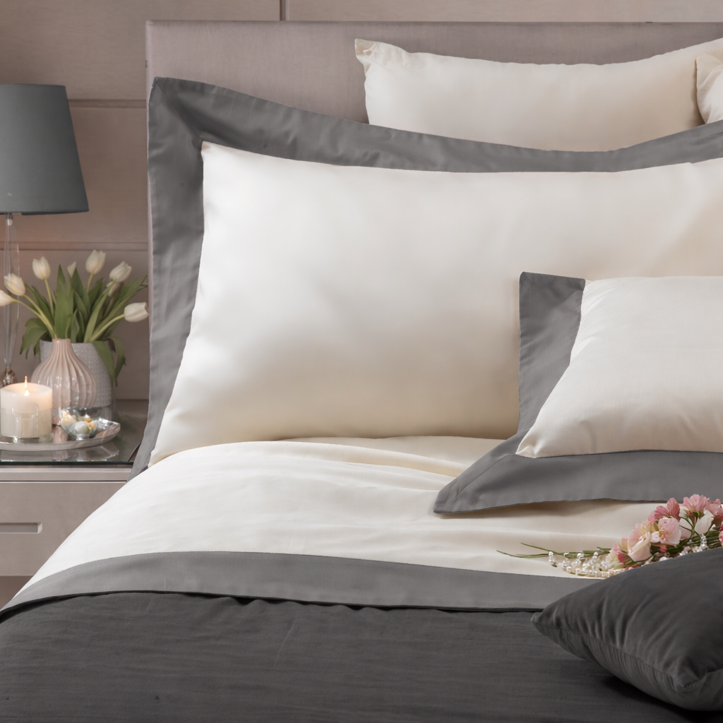 Parure Lenzuola Bordo Raso LUXURY Letto Moreali Tessile Casa