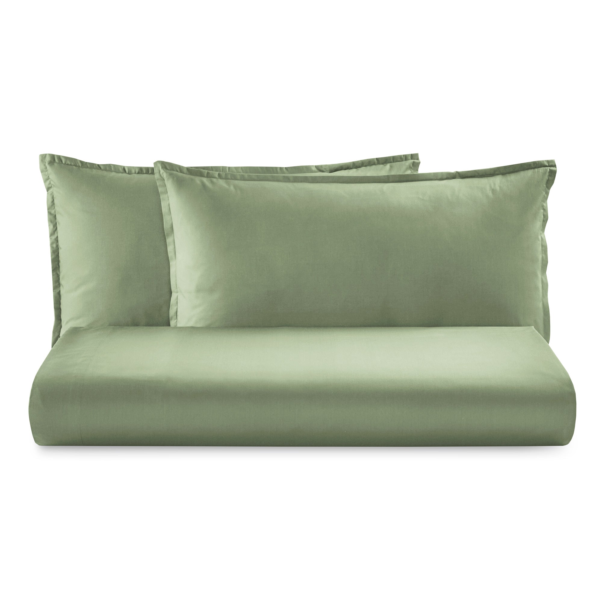Parure Lenzuola Percalle 200TC Eterno Letto Moreali Tessile Casa Matrimoniale Verde
