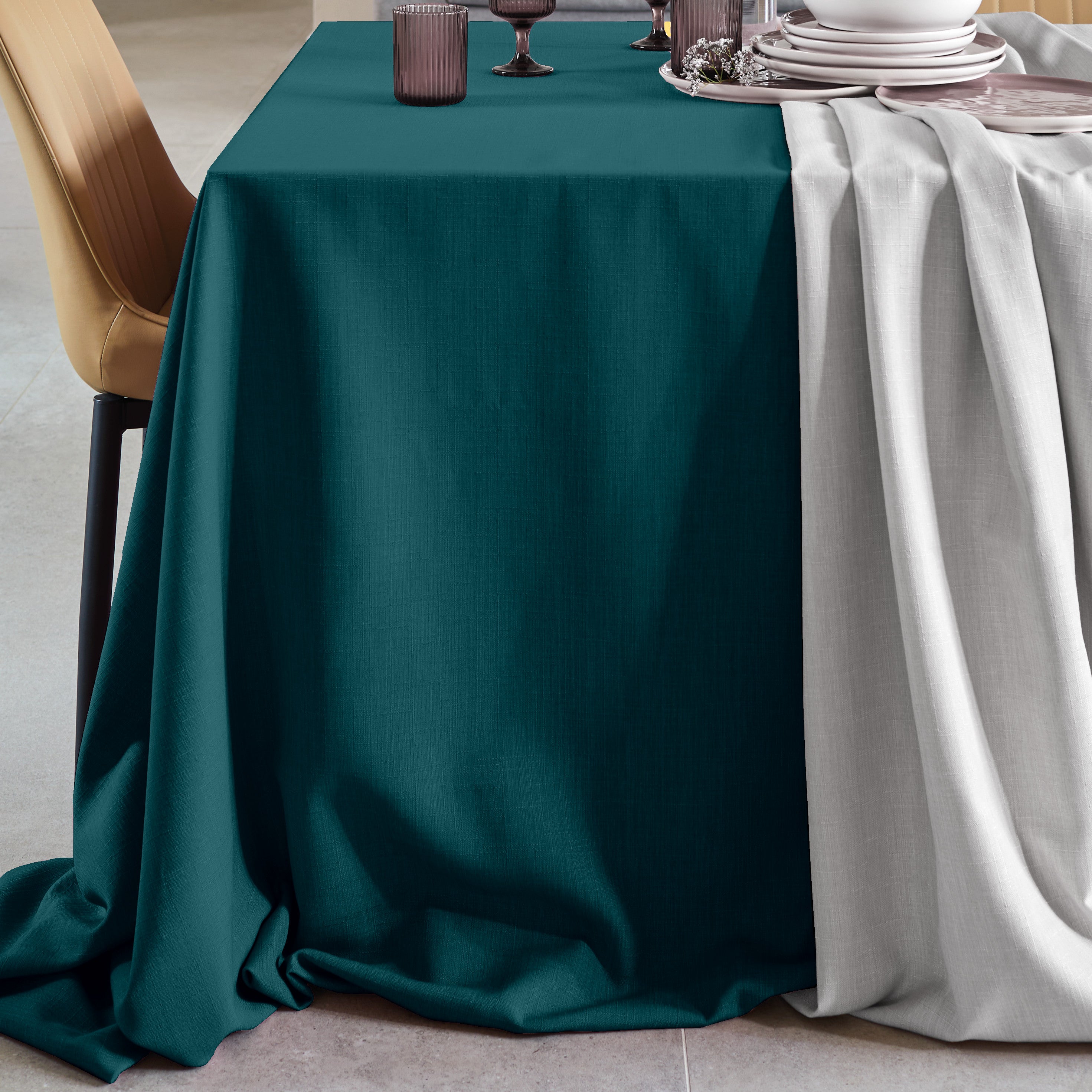 Tovaglia Antimacchia NO-STRESS Cucina Moreali Tessile Casa Runner 45x150 Ottanio