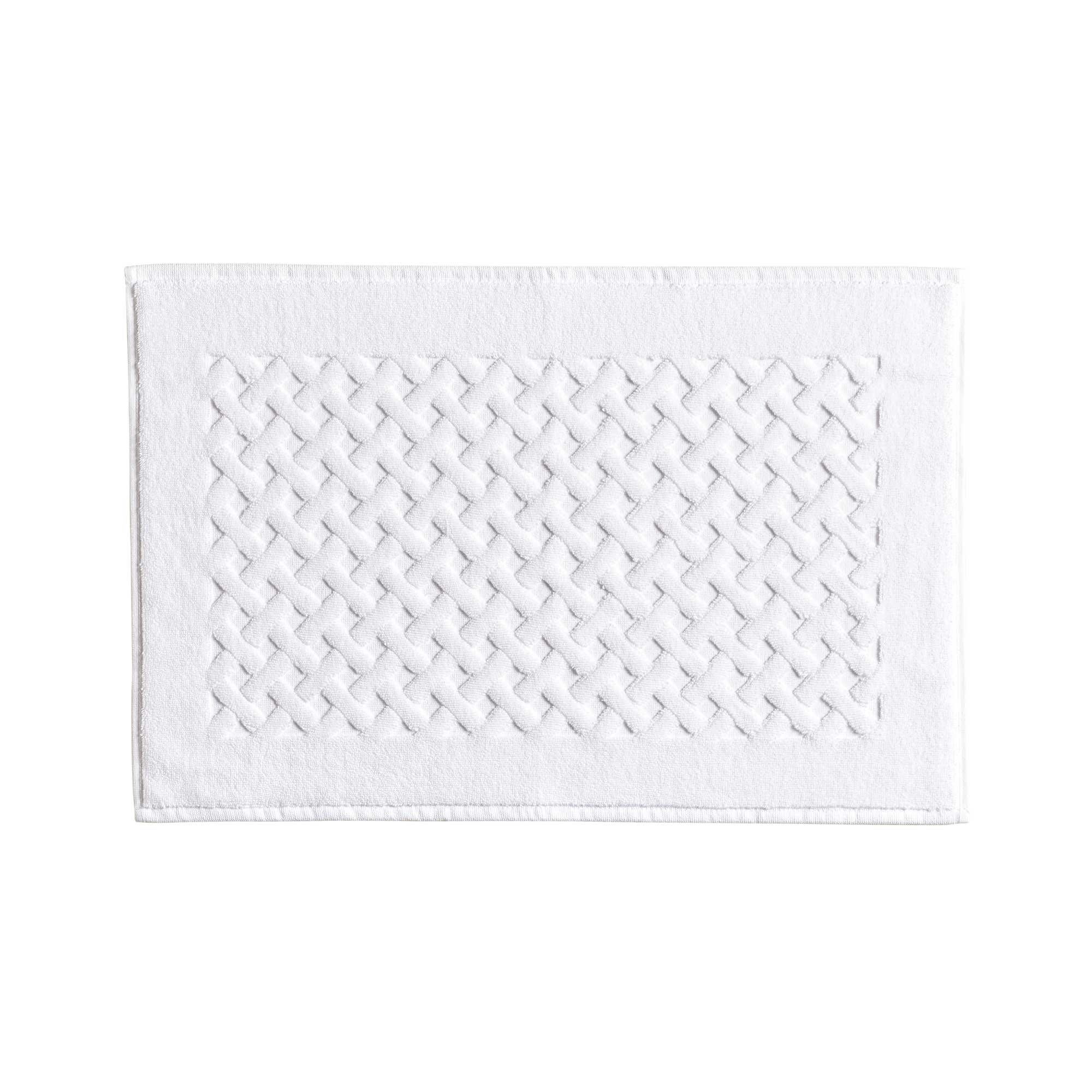 Scendidoccia in Spugna Intrecciata CAREZZA Bagno Moreali Tessile Casa 40 x 60 Bianco