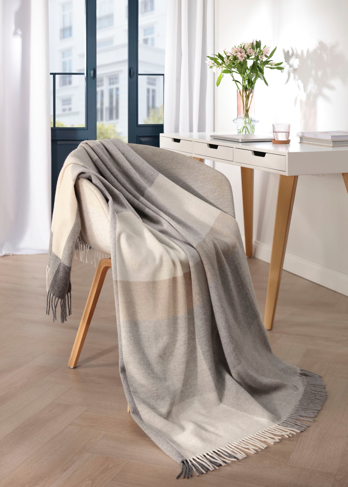 Plaid Cachemire Quadri Palette Soggiorno Borbo