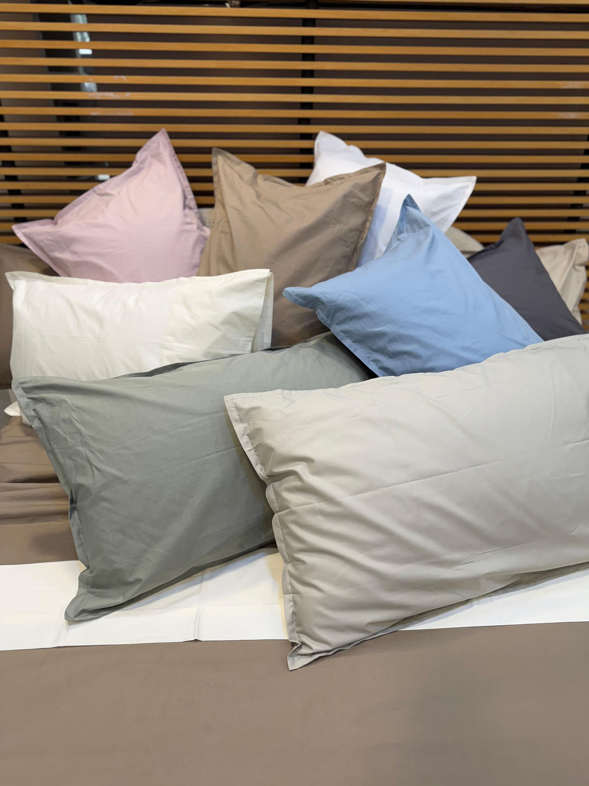 POPUP - Coppia di Federe Percalle 200TC Eterno Letto Moreali Tessile Casa