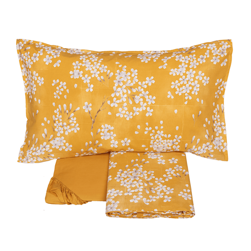 Completo Lenzuola Copriletto Percalle KIMONO Letto Fazzini