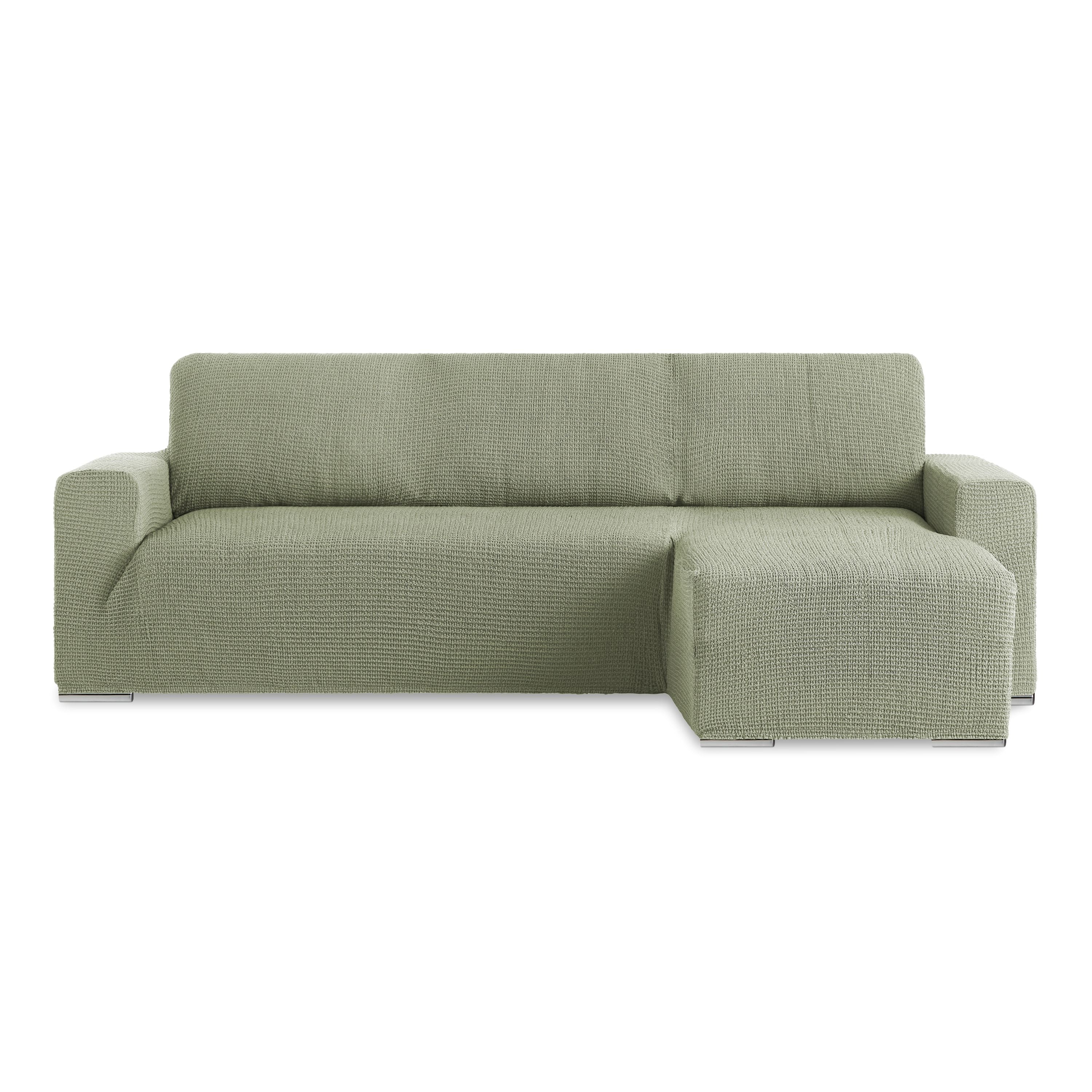 Copridivano Chaise Longue Bracciolo Corto Soggiorno Belmarti Destra Verde