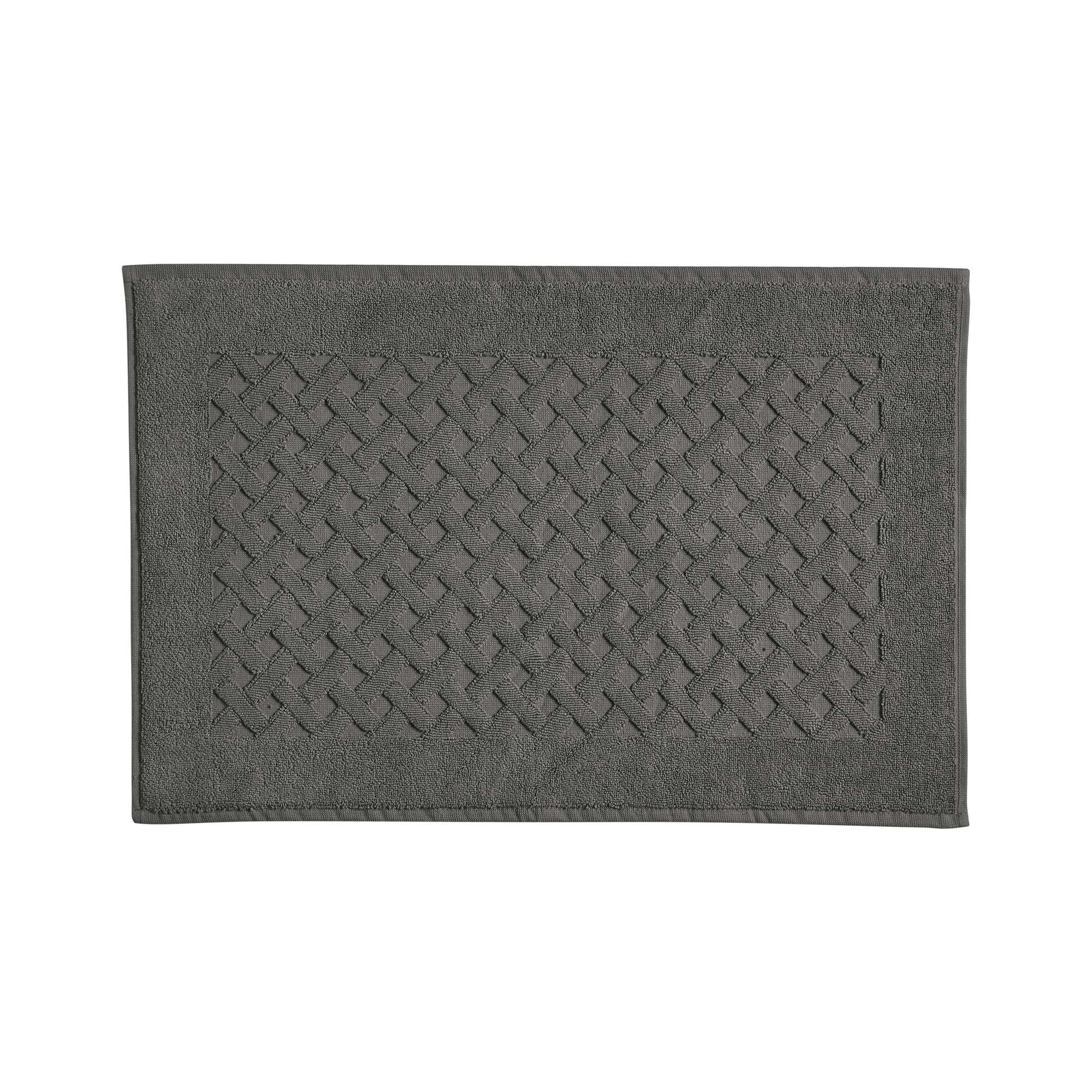 Scendidoccia in Spugna Intrecciata CAREZZA Bagno Moreali Tessile Casa 40 x 60 Antracite