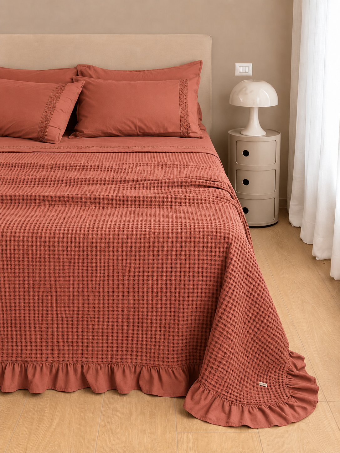Copriletto Ape Frappa Made in Italy Letto Moreali Tessile Casa Matrimoniale 270 x 270 Marrakech