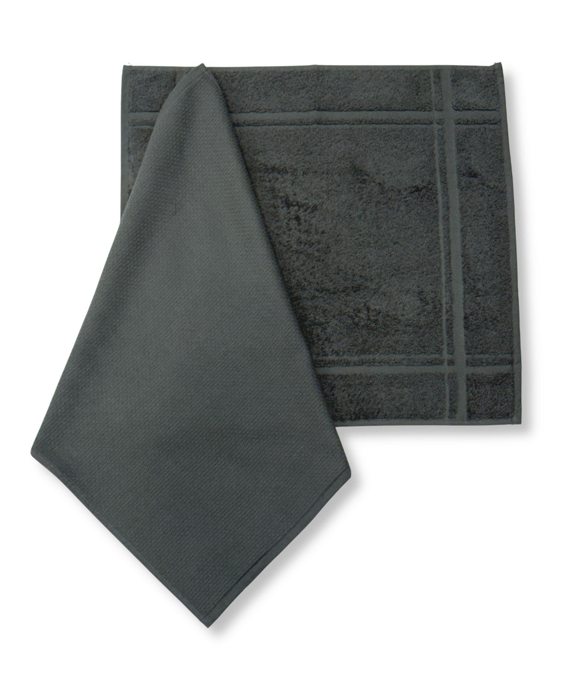 Set Canovacci Tela+Spugna APINO Cucina Moreali Tessile Casa 50 x 50 / 50 x 50 Antracite