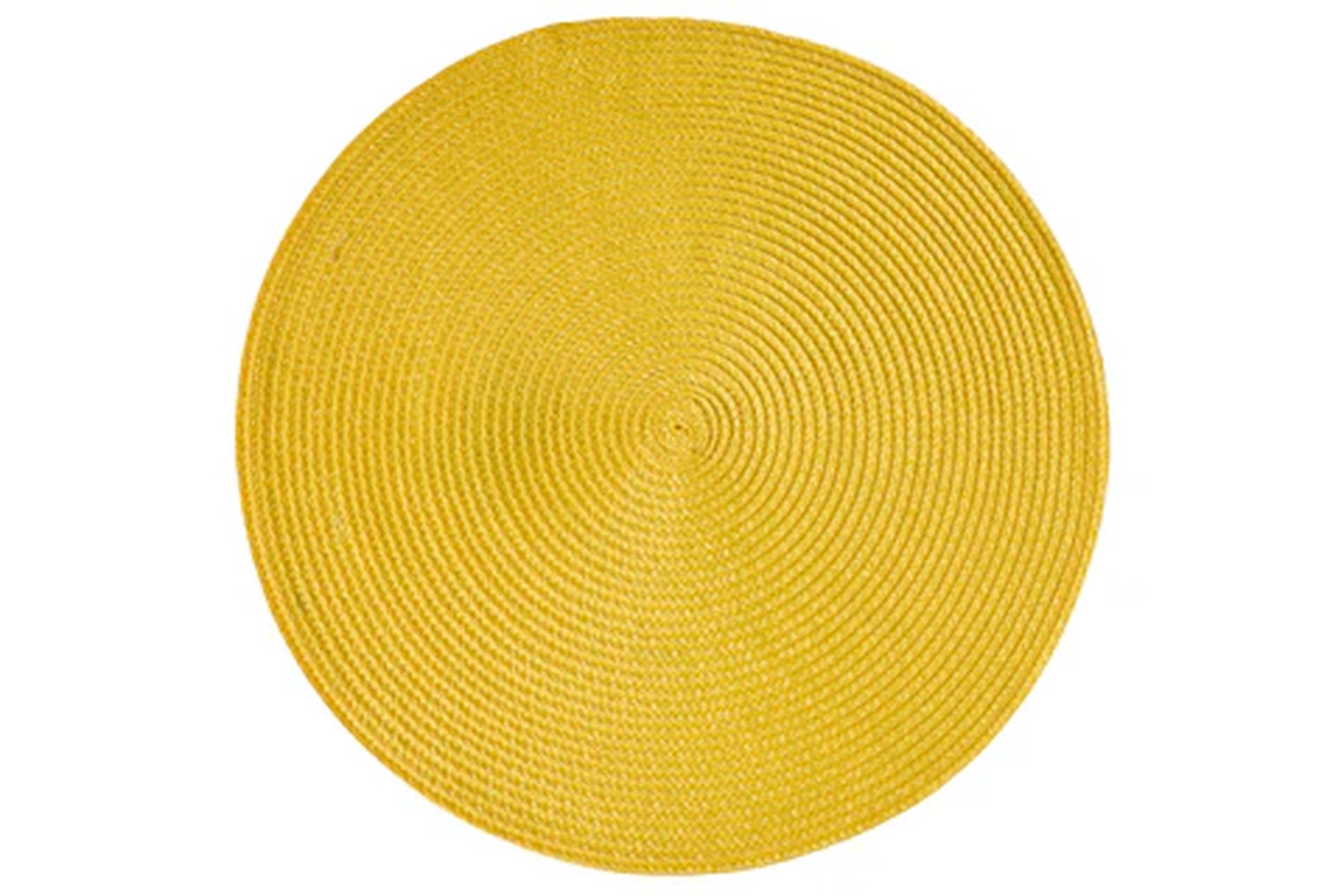 Set 4 Sottopiatti INTRECCIO Accessorio Moreali Tessile Casa Diametro 38 Giallo